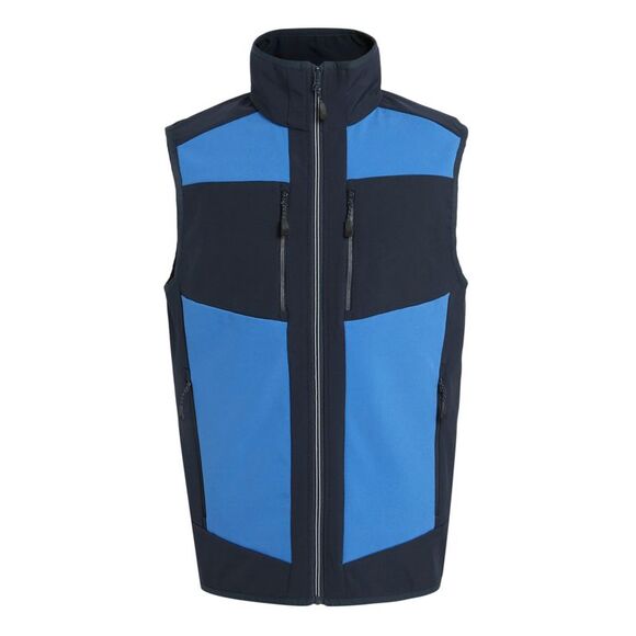 Regatta Professional Mens Colour Block Softshell Body Warmer / Strong Blue/Navy